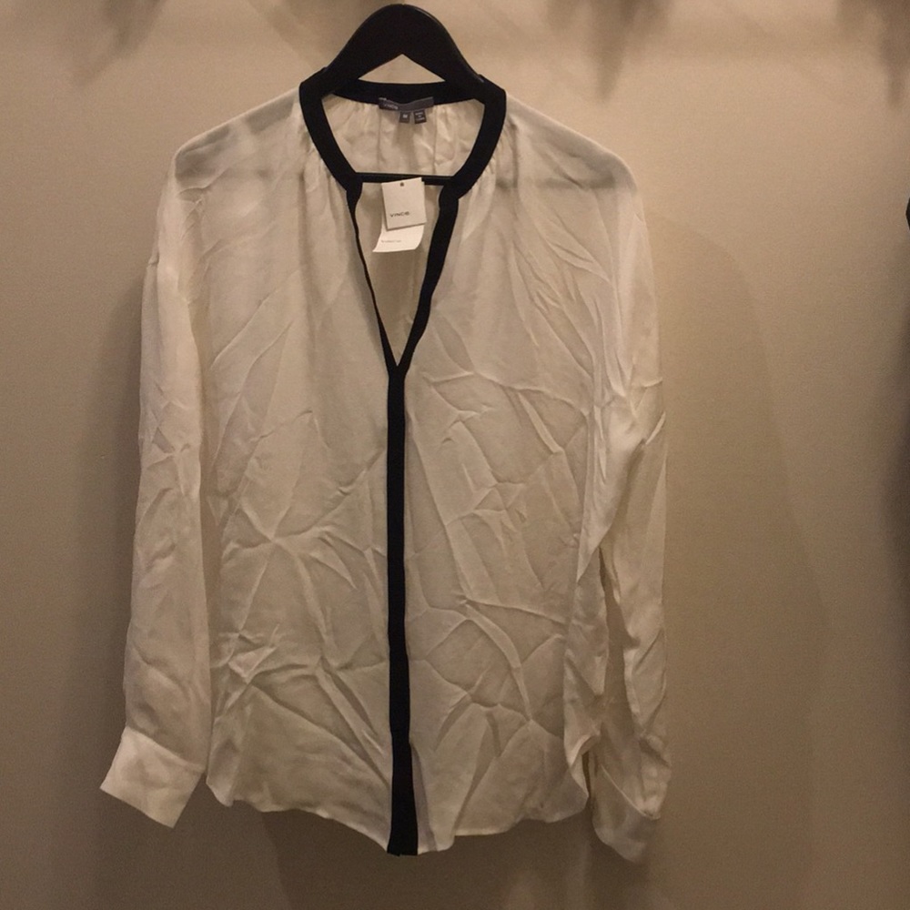 Silk Vince button down shirt NWT size M 10